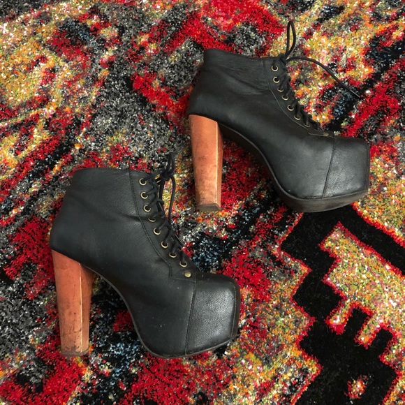 Jeffrey Campbell Shoes - Jeffrey Campbell Lita Black Platform